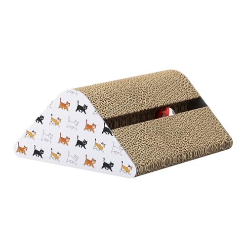 JISADER Karton-Katzenkratzbrett, dreieckig, für Kätzchen, Katzen, Kratzbrett, Karton, Katzen-Aktivitätszentrum, Spielzeug, stabile Schutzmöbel, Kätzchen JISADER Karton-Katzenkratzbrett, dreieckig, für Kätzchen, Katzen, Kratzbrett, Karton, Katzen-Aktivitätszentrum, Spielzeug, stabile Schutzmöbel, Kätzchen von JISADER