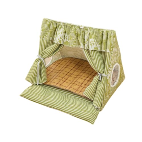 JISADER Katze Indoor Zelthaus Tipi, tragbare Haustierbett Katzenbetthundzelt für Katzen Kätzchen Welpe, GrÜn JISADER Katze Indoor Zelthaus Tipi, tragbare Haustierbett Katzenbetthundzelt für Katzen Kätzchen Welpe, GrÜn von JISADER