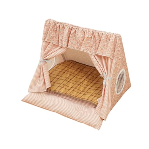 JISADER Katze Indoor Zelthaus Tipi, tragbare Haustierbett Katzenbetthundzelt für Katzen Kätzchen Welpe, Rosa JISADER Katze Indoor Zelthaus Tipi, tragbare Haustierbett Katzenbetthundzelt für Katzen Kätzchen Welpe, Rosa von JISADER