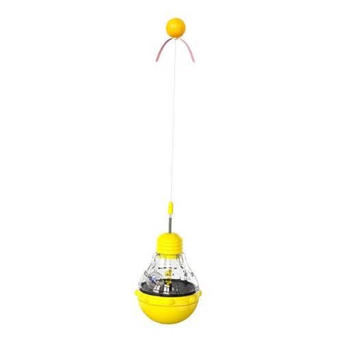 JISADER Katzen-Leckerli-Spender, Spielzeugbecher, Katzen-Leckerli-Ball, interaktives Katzenspielzeug, Leckerli-Futterspielzeug für Katzen, Gelb JISADER Katzen-Leckerli-Spender, Spielzeugbecher, Katzen-Leckerli-Ball, interaktives Katzenspielzeug, Leckerli-Futterspielzeug für Katzen, Gelb von JISADER