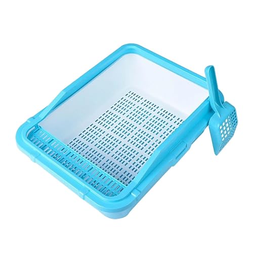 JISADER Katzen-Reinigungsbecken, Kätzchen-Toilette, spritzwassergeschützt, Katzen-Sandkasten mit, Bettpfanne, Katzenstreubecken, hohe Seiten für, Blau JISADER Katzen-Reinigungsbecken, Kätzchen-Toilette, spritzwassergeschützt, Katzen-Sandkasten mit, Bettpfanne, Katzenstreubecken, hohe Seiten für, Blau von JISADER