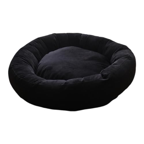 JISADER Katzenbett, Haustier-Katzennest, Haustier-Schlafmatte, Hundekissen für Welpen, Kätzchen, Black S von JISADER