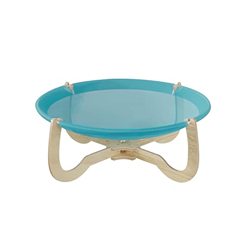 JISADER Katzenbett, Kätzchen-Nest, atmungsaktiv, stabil, für den Sommer, abnehmbar, einfache Reinigung, langlebig, Katzen-Hänge-Nest, Haustier-Hängematte für, Blau von JISADER