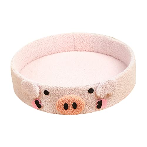 JISADER Katzenbett, kleines Hundebett, tragbares Katzenschlafbett, Nest, rundes Lounge-Bett, verschleißfestes Haustierbett, Couch, für Katzen, ROSA JISADER Katzenbett, kleines Hundebett, tragbares Katzenschlafbett, Nest, rundes Lounge-Bett, verschleißfestes Haustierbett, Couch, für Katzen, ROSA von JISADER