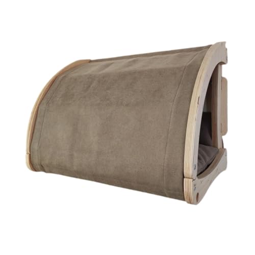JISADER Katzenbett aus Holz, Katzennest, Wandmontage, Katzenregal, Winterkatzenbett, Klettergerüst zum Spielen von JISADER