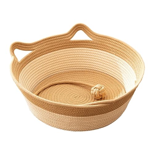 JISADER Katzenbettkorb für drinnen, Katzen, Katzenkratzer, Nest, Loungebett, alle, Kratzfest, tragbar, verschleißfest, gewebtes, S JISADER Katzenbettkorb für drinnen, Katzen, Katzenkratzer, Nest, Loungebett, alle, Kratzfest, tragbar, verschleißfest, gewebtes, S von JISADER