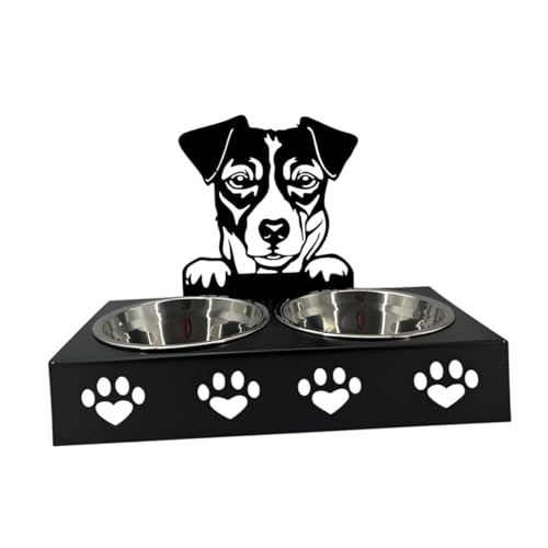JISADER Katzenfutter und Wasserschale, Haustierschüssel, Nicht -Slip -Katzen Fütterungsschale, Haustier -Feeder -Schüssel für mittelgroße Hunde, F von JISADER