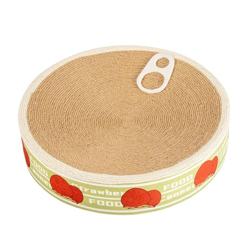 JISADER Katzenkratz-Lounge, Sisal-Kratzcouch, Kätzchen-Kratzbrett für Hauskatzen, Erdbeere JISADER Katzenkratz-Lounge, Sisal-Kratzcouch, Kätzchen-Kratzbrett für Hauskatzen, Erdbeere von JISADER