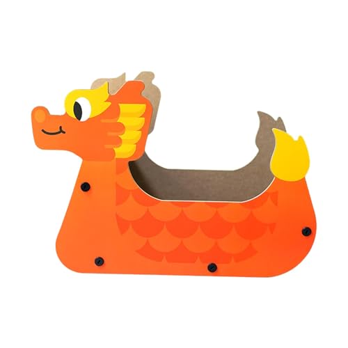 JISADER Katzenkratz-Loungebett, Drachenboot-Form, Katzenkratzbrett, Katzenkratzcouch, JISADER Katzenkratz-Loungebett, Drachenboot-Form, Katzenkratzbrett, Katzenkratzcouch, von JISADER