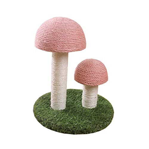 JISADER Katzenkratzbaum mit 2 Pilz-Kratzstangen, interaktives Spielzeug, Katzenbaum, langlebig, für Kätzchenübungen, Sisalseil, Kratzbaum für Hauskatzen JISADER Katzenkratzbaum mit 2 Pilz-Kratzstangen, interaktives Spielzeug, Katzenbaum, langlebig, für Kätzchenübungen, Sisalseil, Kratzbaum für Hauskatzen von JISADER