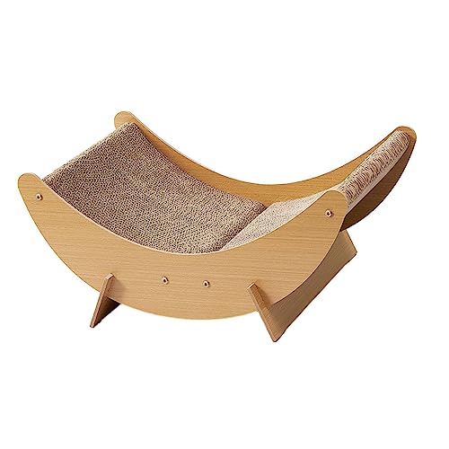 JISADER Katzenkratzbrett aus Pappe, Katzenkratzbett, Lounge-Couch, Ruhe, Katzen bis zu 10 kg, Spiel- und Aktivitätscenter, Möbelschutz, Katzenkratzbrett, mit Ständer JISADER Katzenkratzbrett aus Pappe, Katzenkratzbett, Lounge-Couch, Ruhe, Katzen bis zu 10 kg, Spiel- und Aktivitätscenter, Möbelschutz, Katzenkratzbrett, mit Ständer von JISADER