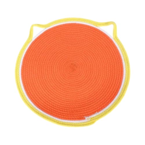 JISADER Katzenkratzer Lounge Matte für Aktives Spiel Und Ruht auf Dem Boden, Orange JISADER Katzenkratzer Lounge Matte für Aktives Spiel Und Ruht auf Dem Boden, Orange von JISADER