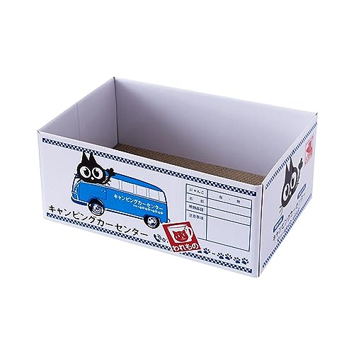 JISADER Katzenkratzer aus Pappe, Katzenminze-Kastenbett, große Katzenkratzbox, Kratzunterlage zum Schleifen von Krallen, Kleiner und mittlerer, Katzen-Van-Box JISADER Katzenkratzer aus Pappe, Katzenminze-Kastenbett, große Katzenkratzbox, Kratzunterlage zum Schleifen von Krallen, Kleiner und mittlerer, Katzen-Van-Box von JISADER