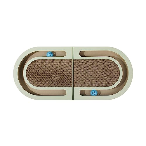 JISADER Katzenkratzer aus Pappe, Kratzlounge, Bett, Sofa, Möbelschutz, faltbares Kratzpad, Nest, Kugelbahn, Spielzeug zum Ausruhen, Kätzchen, Spielen JISADER Katzenkratzer aus Pappe, Kratzlounge, Bett, Sofa, Möbelschutz, faltbares Kratzpad, Nest, Kugelbahn, Spielzeug zum Ausruhen, Kätzchen, Spielen von JISADER