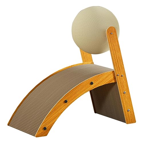JISADER Katzenkratzspielzeug mit drehbarem Ball, rutschfest, gewellt, für Kätzchen, Kratzball, Haustierspielzeug, Katzenkratzball, langlebiges, l JISADER Katzenkratzspielzeug mit drehbarem Ball, rutschfest, gewellt, für Kätzchen, Kratzball, Haustierspielzeug, Katzenkratzball, langlebiges, l von JISADER