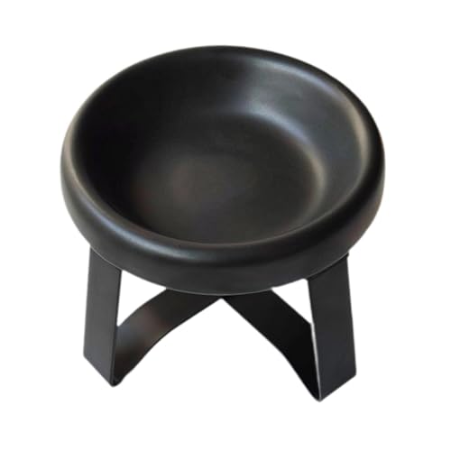 JISADER Katzennapf, Futterbehälter mit Ständer, Katzennapf, Futternapf, Katzenfutternapf für Futter und Wasser für Kätzchen, Schwarz JISADER Katzennapf, Futterbehälter mit Ständer, Katzennapf, Futternapf, Katzenfutternapf für Futter und Wasser für Kätzchen, Schwarz von JISADER