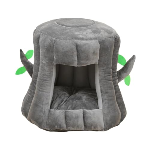 JISADER Katzenschlafbett, Hundehöhle, Bettkissen, selbstwärmendes Welpenhaus, gemütliche Hundehütte, Hundenest für Kätzchen, Kitty, Doggy, Indoor-Katzen, GRAU JISADER Katzenschlafbett, Hundehöhle, Bettkissen, selbstwärmendes Welpenhaus, gemütliche Hundehütte, Hundenest für Kätzchen, Kitty, Doggy, Indoor-Katzen, GRAU von JISADER
