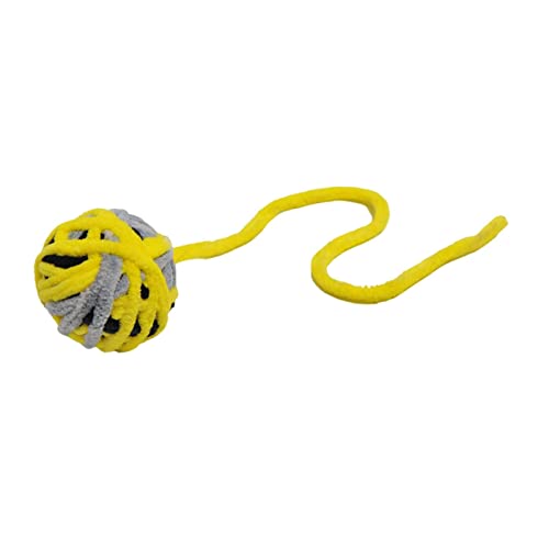 JISADER Katzenspielzeugbälle, Flauschige Katzenbälle, Kauspielzeug, Training, Langer, interaktives Katzenspielzeug, quietschender Ball für, GELB JISADER Katzenspielzeugbälle, Flauschige Katzenbälle, Kauspielzeug, Training, Langer, interaktives Katzenspielzeug, quietschender Ball für, GELB von JISADER