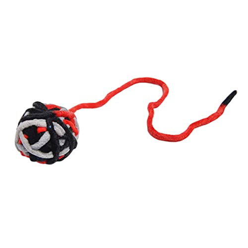 JISADER Katzenspielzeugbälle, Flauschige Katzenbälle, Kauspielzeug, Training, Langer, interaktives Katzenspielzeug, quietschender Ball für, Rot JISADER Katzenspielzeugbälle, Flauschige Katzenbälle, Kauspielzeug, Training, Langer, interaktives Katzenspielzeug, quietschender Ball für, Rot von JISADER