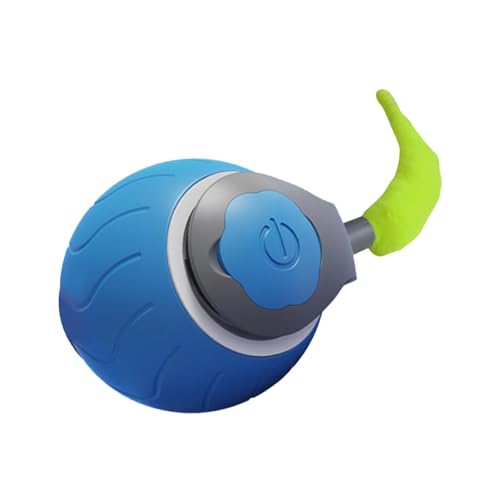 JISADER Katzenspielzeugball für Interaktives Spielen, Automatisch Rollender Ball für Kätzchen, Blau JISADER Katzenspielzeugball für Interaktives Spielen, Automatisch Rollender Ball für Kätzchen, Blau von JISADER