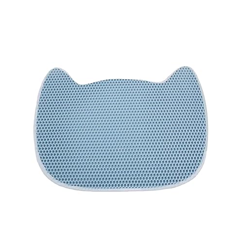 JISADER Katzenstreu-Matte, doppellagig, Katzenstreu-Teppich, Katzenstreu-Teppich, Katzenstreu-Auffangmatte, Blau JISADER Katzenstreu-Matte, doppellagig, Katzenstreu-Teppich, Katzenstreu-Teppich, Katzenstreu-Auffangmatte, Blau von JISADER