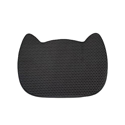 JISADER Katzenstreu-Matte, doppellagig, Katzenstreu-Teppich, Katzenstreu-Teppich, Katzenstreu-Auffangmatte, Schwarz JISADER Katzenstreu-Matte, doppellagig, Katzenstreu-Teppich, Katzenstreu-Teppich, Katzenstreu-Auffangmatte, Schwarz von JISADER