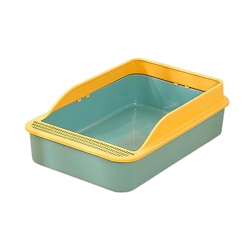 JISADER Katzentoilette, Kätzchen-Töpfchen-Toilette, spritzwassergeschützter Katzenstreubehälter, antihaftbeschichtet, Katzentoilette, Haustiertoilette für, grünes L JISADER Katzentoilette, Kätzchen-Töpfchen-Toilette, spritzwassergeschützter Katzenstreubehälter, antihaftbeschichtet, Katzentoilette, Haustiertoilette für, grünes L von JISADER