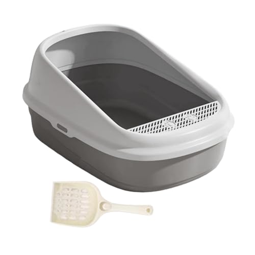 JISADER Katzentoilette für Kätzchen, Große Katzentoilette, Katzentoilette für Kleine Und Große Katzen, XL-grau JISADER Katzentoilette für Kätzchen, Große Katzentoilette, Katzentoilette für Kleine Und Große Katzen, XL-grau von JISADER