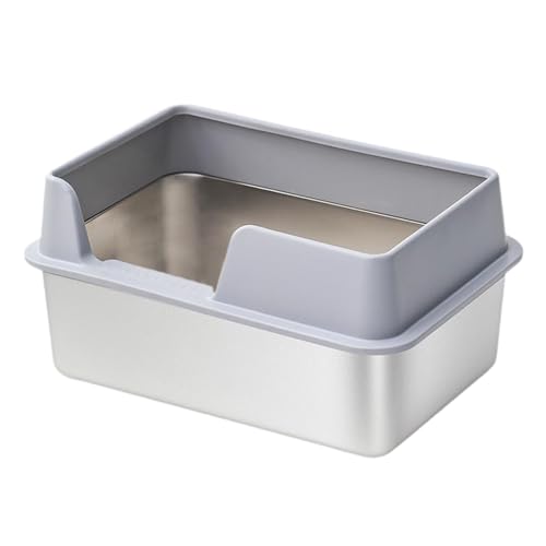 JISADER Katzentoilette für Kätzchen, offene Katzentoilette, Katzentoilette, Sandkasten, Katzentoilette für den Tierladen, Es ist grau JISADER Katzentoilette für Kätzchen, offene Katzentoilette, Katzentoilette, Sandkasten, Katzentoilette für den Tierladen, Es ist grau von JISADER