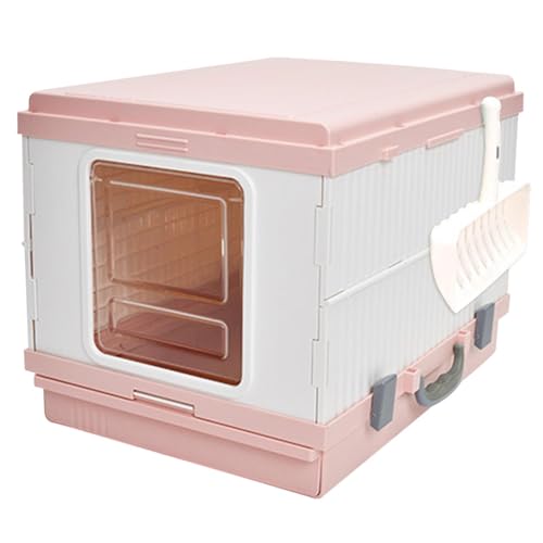 JISADER Katzentoilette mit Haube für Kätzchen mit Sichtschutz, Rosa JISADER Katzentoilette mit Haube für Kätzchen mit Sichtschutz, Rosa von JISADER