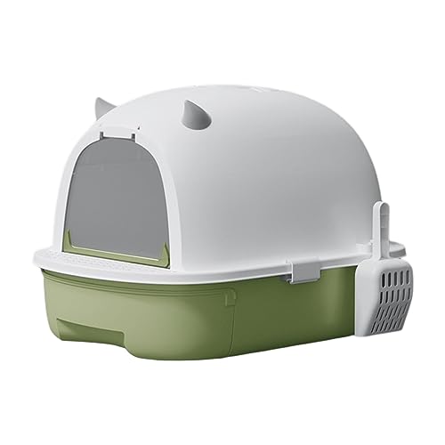 JISADER Katzentoilette mit Kapuze, Kätzchen-Töpfchen, abnehmbares Haustierzubehör, Katzentoilette, Haustier-Katzentoilette, GRÜN JISADER Katzentoilette mit Kapuze, Kätzchen-Töpfchen, abnehmbares Haustierzubehör, Katzentoilette, Haustier-Katzentoilette, GRÜN von JISADER