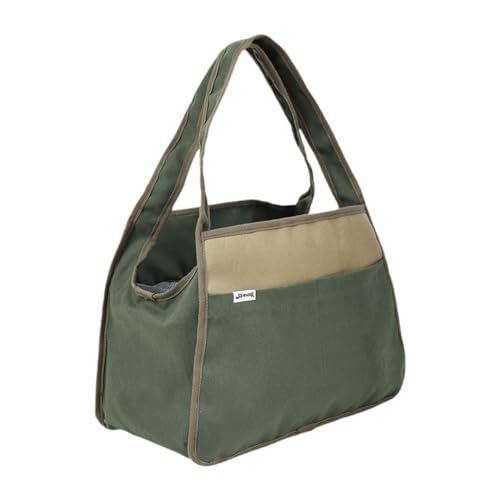 JISADER Katzentragetasche aus weichem Canvas, Umhängetasche für Kätzchen, Reisetasche, Welpen, Outdoor-Handtasche für Kätzchen, Grün JISADER Katzentragetasche aus weichem Canvas, Umhängetasche für Kätzchen, Reisetasche, Welpen, Outdoor-Handtasche für Kätzchen, Grün von JISADER