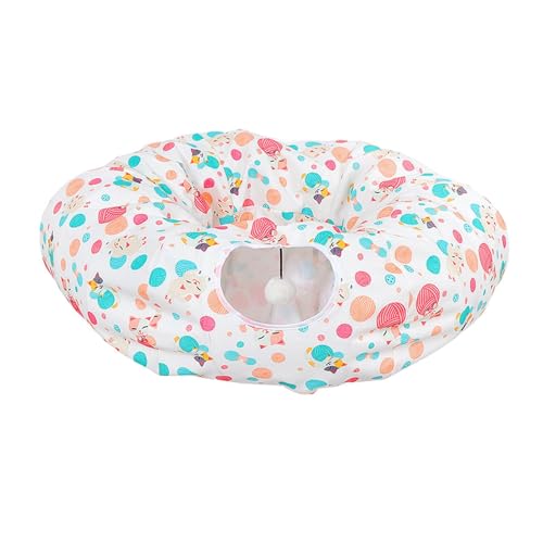 JISADER Katzentunnel mit Katzenbett, gefalteter Katzentunnel mit Spielball, Zelttunnel für Hamster, Glückskatzen JISADER Katzentunnel mit Katzenbett, gefalteter Katzentunnel mit Spielball, Zelttunnel für Hamster, Glückskatzen von JISADER