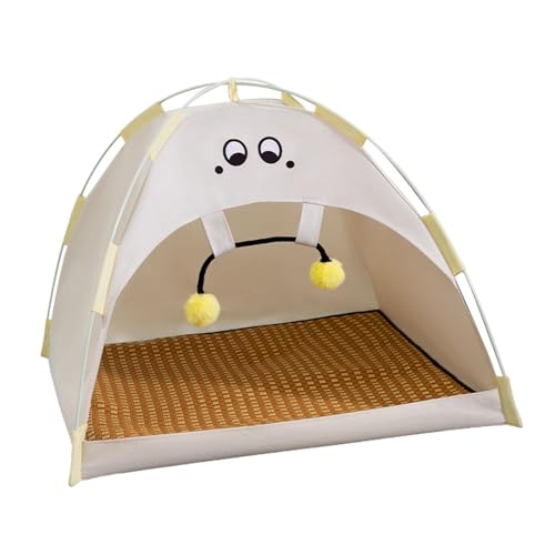 JISADER Katzenzelt Haustiere Tipi mit Kühlbettmatte Abnehmbares Zelt Picknicks Innenbereich, S von JISADER