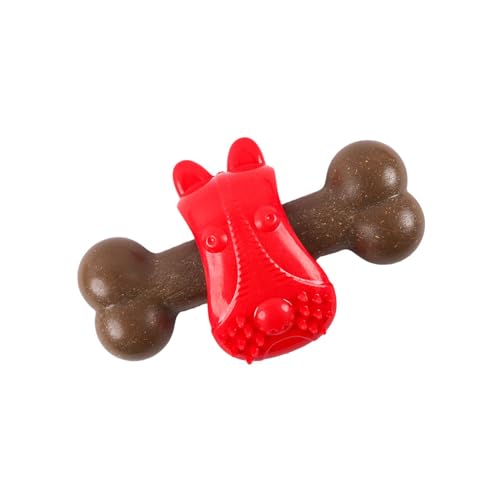 JISADER Kauspielzeug für Welpen, Robustes Hundespielzeug, bissfestes, tragbares, quietschendes Hundespielzeug, Hundebissspielzeug für den Außenbereich, Rot JISADER Kauspielzeug für Welpen, Robustes Hundespielzeug, bissfestes, tragbares, quietschendes Hundespielzeug, Hundebissspielzeug für den Außenbereich, Rot von JISADER