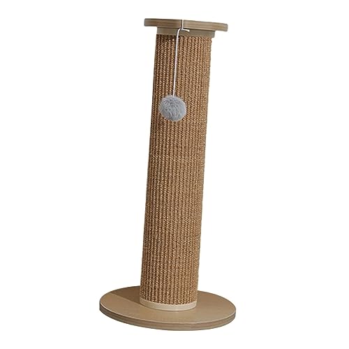 JISADER Kratzbaum für Katzen, Kratzbaum mit interaktivem Ballspielzeug, stehender Katzen-Greifbaum, Katzen-Kratzbaum, Katzen-Kletterstange für Katzen im, Khakibraun 63x30cm JISADER Kratzbaum für Katzen, Kratzbaum mit interaktivem Ballspielzeug, stehender Katzen-Greifbaum, Katzen-Kratzbaum, Katzen-Kletterstange für Katzen im, Khakibraun 63x30cm von JISADER