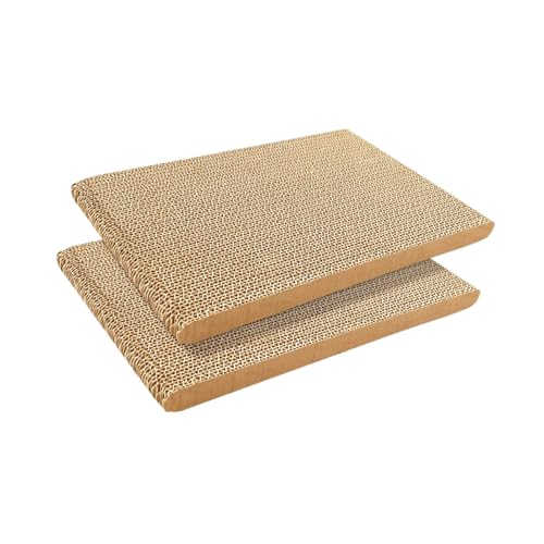 JISADER Kratzbrett, Katzenhäuser aus Pappe, Wellpappe-Auflage, Spielkatzen-Kratzpads, Katzenspielhaus für mittelgroße Katzen, 2 Kratzbrett JISADER Kratzbrett, Katzenhäuser aus Pappe, Wellpappe-Auflage, Spielkatzen-Kratzpads, Katzenspielhaus für mittelgroße Katzen, 2 Kratzbrett von JISADER
