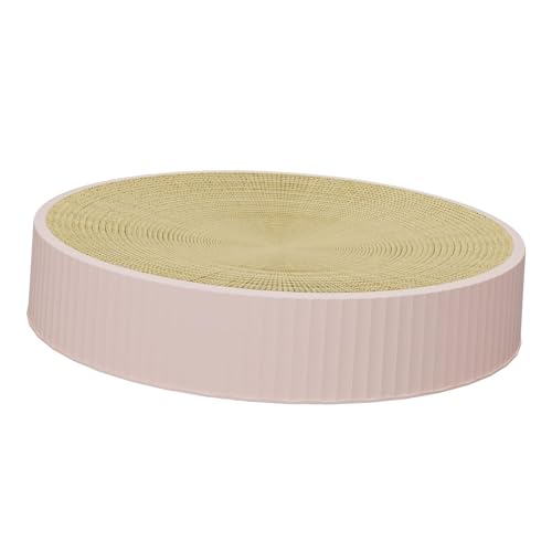 JISADER Kratzbrett aus Wellpappe, Schleifklaue, Spielzeug, langlebiges Haustier-Katzen-Schlafbett für Kätzchen, kleine, mittelgroße und große Katzen, Rosa, L JISADER Kratzbrett aus Wellpappe, Schleifklaue, Spielzeug, langlebiges Haustier-Katzen-Schlafbett für Kätzchen, kleine, mittelgroße und große Katzen, Rosa, L von JISADER