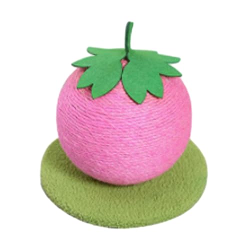 JISADER Kratzspielzeug, Katzenkratzball, Sisal-Kratzbaum, Katzenkratzbaum für Hauskatzen, ROSA von JISADER