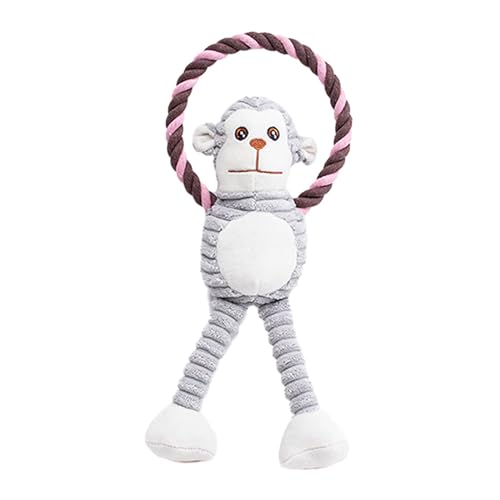 JISADER Kuscheltier-Hundespielzeug, quietschendes Spielzeug, interaktives, Hundekauspielzeug, Hundeplüschspielzeug für das Kauübungstraining, AFFE JISADER Kuscheltier-Hundespielzeug, quietschendes Spielzeug, interaktives, Hundekauspielzeug, Hundeplüschspielzeug für das Kauübungstraining, AFFE von JISADER
