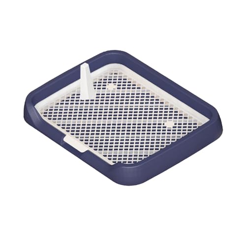 JISADER Mesh Grids Toiletten-Hundetöpfchen-Tablett, Trainingstablett, Hundetöpfchen-Unterlage für kleine und mittelgroße Hunde, Blau von JISADER