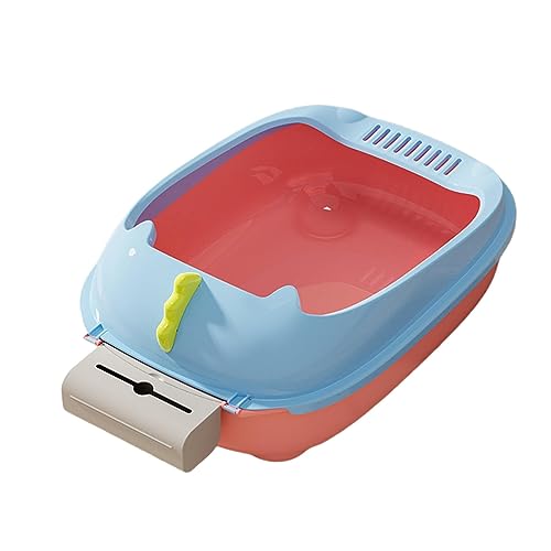 JISADER Offene Katzentoilette, Bettpfanne, Käfig, große Pfanne, Toilette, Sandkasten, Behälter, Katzentoilette, Haustiertoilette, Töpfchen-Toilette für, Rosa Basis 50X35X20CM JISADER Offene Katzentoilette, Bettpfanne, Käfig, große Pfanne, Toilette, Sandkasten, Behälter, Katzentoilette, Haustiertoilette, Töpfchen-Toilette für, Rosa Basis 50X35X20CM von JISADER