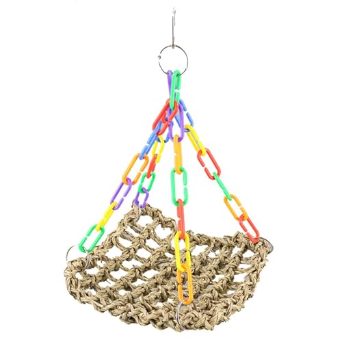 JISADER Papageien-Barschkäfig, handgefertigte tragbare hängende Nest-Kletterhängematte für -Vogel-Papageien-Kanarienvogel-Lovebird von JISADER