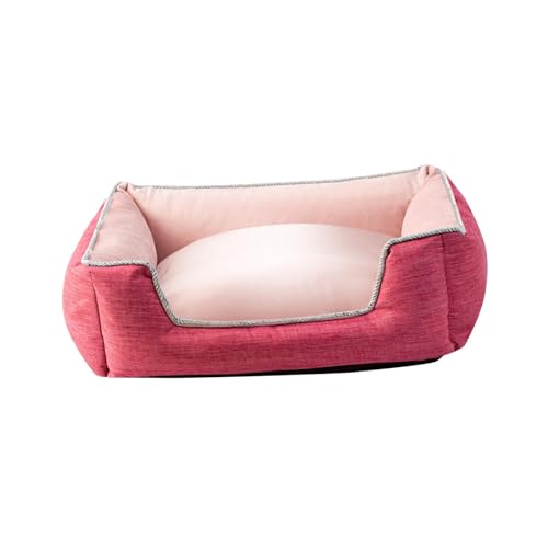 JISADER Pet House Hundebett, Abnehmbarer Bezug, für den Innenbereich, für Welpen, Sofa, Katzenbett für Zwinger, Schlafzimmer, Tierhandlung, mittelgroße, XL Rot JISADER Pet House Hundebett, Abnehmbarer Bezug, für den Innenbereich, für Welpen, Sofa, Katzenbett für Zwinger, Schlafzimmer, Tierhandlung, mittelgroße, XL Rot von JISADER