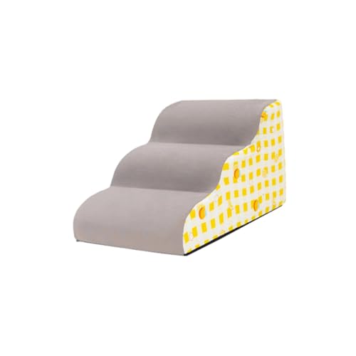 JISADER Pet Steps Hundetreppe, Hunderampe, 35 Grad Neigung, tragbar, Kratzfest, waschbarer Bezug, vielseitig einsetzbar für Bett, Couch, Sofa, Stuhl, 3 Leitern klein JISADER Pet Steps Hundetreppe, Hunderampe, 35 Grad Neigung, tragbar, Kratzfest, waschbarer Bezug, vielseitig einsetzbar für Bett, Couch, Sofa, Stuhl, 3 Leitern klein von JISADER