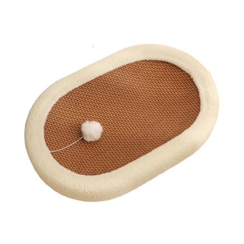 JISADER Rattan-Katzenkratzbrett, Katzenkratzbett, Katzenkratzbrett für Hauskatzen, interaktives Spielzeug, Katzenkratzbrett, Schüssel zum Krallenschleifen von, Weiß JISADER Rattan-Katzenkratzbrett, Katzenkratzbett, Katzenkratzbrett für Hauskatzen, interaktives Spielzeug, Katzenkratzbrett, Schüssel zum Krallenschleifen von, Weiß von JISADER