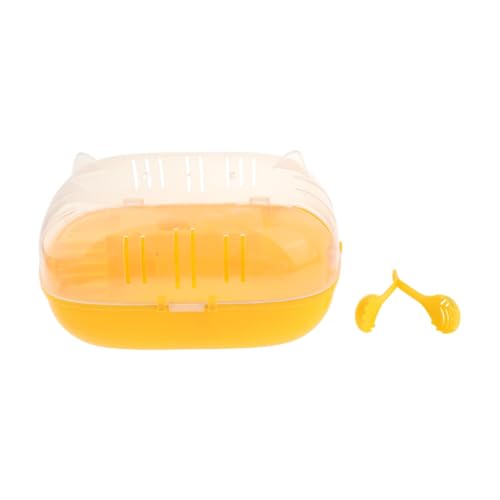 JISADER Reisen Hamsterträger kleines Tier im Freien Käfig Klar Chinchillas Carry Case für Eichhörnchen, mit Plattform von JISADER