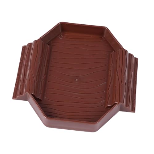 JISADER Reptilien-Badebecken, Reptilien-Wasserschale, Aquarium-Ornament, Fischtank-Dekoration, Futternapf für Schildkröten, Dunkelrot JISADER Reptilien-Badebecken, Reptilien-Wasserschale, Aquarium-Ornament, Fischtank-Dekoration, Futternapf für Schildkröten, Dunkelrot von JISADER