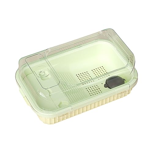 JISADER Schildkrötenbecken-Aquarium, Schildkröten-Lebensraum mit Deckel-Dekor, Futterkasten, Reptilien-Lebensräume für Amphibien, die kleine amphibische, Ohne Filter JISADER Schildkrötenbecken-Aquarium, Schildkröten-Lebensraum mit Deckel-Dekor, Futterkasten, Reptilien-Lebensräume für Amphibien, die kleine amphibische, Ohne Filter von JISADER