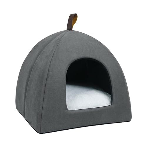 JISADER Schönes Katzennest für den Innenbereich, Schlafnestbett, bequemes Haustierhaus, niedliche Haustierbetten für Katzen, Grau S JISADER Schönes Katzennest für den Innenbereich, Schlafnestbett, bequemes Haustierhaus, niedliche Haustierbetten für Katzen, Grau S von JISADER